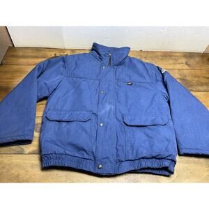 VTG Bulwark Extreme FR Jacket Mens Medium Blue Flame Resistant Workwear USA